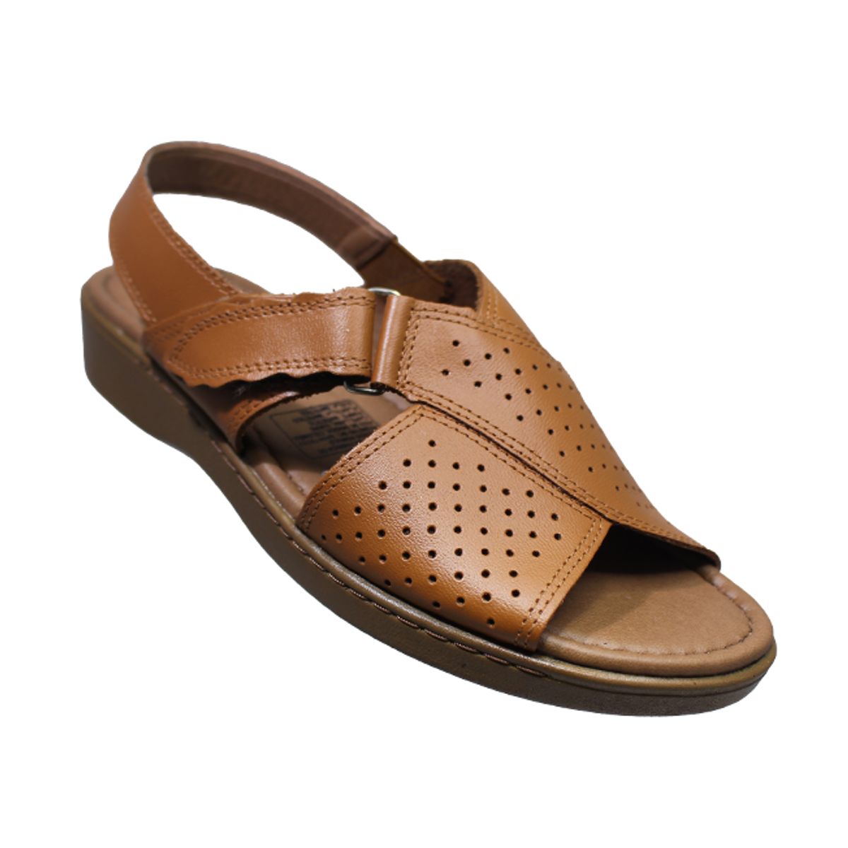 CALZADO ROMULO - Romulo Sandalia Plana Cuero Ajuste Velcro Mujer