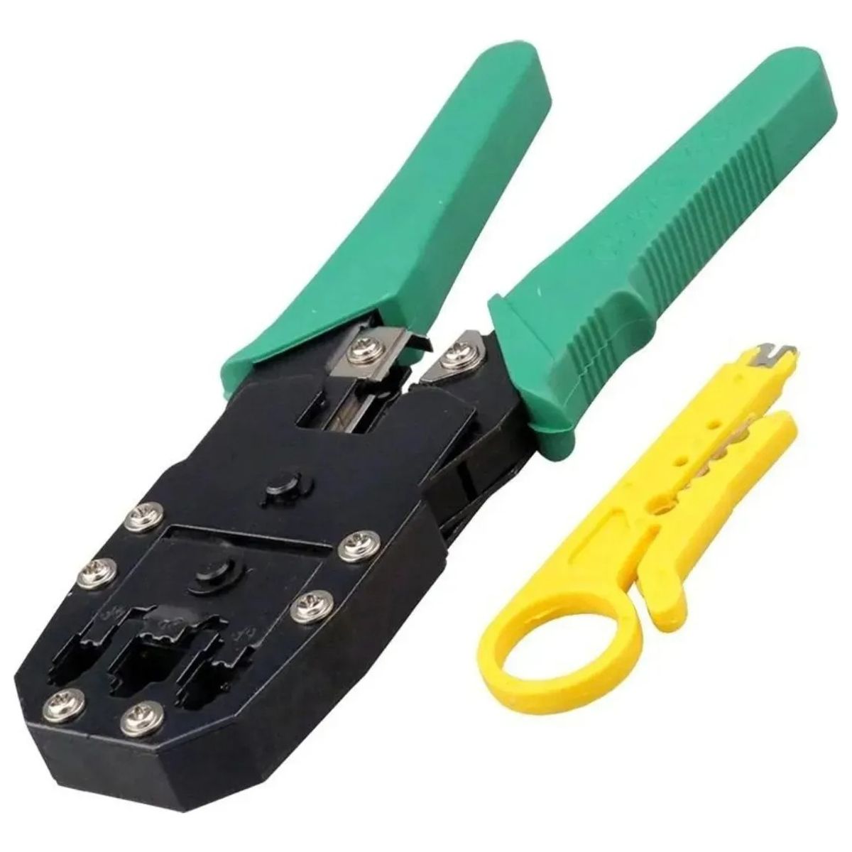 GENERICO - Kit Pinza Ponchadora Rj45 Internet Y Rj11 Y Separador Cable