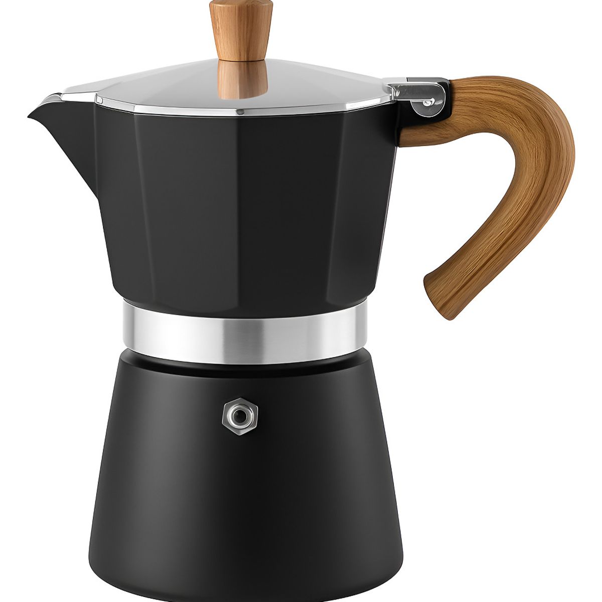 BIGCENTER - Cafetera Italiana Moka 6 Tazas Premium 300 Ml Café