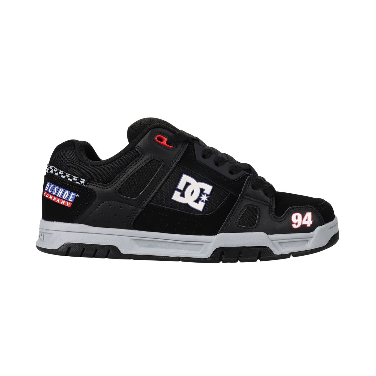DC SHOES - Tenis DC Shoes Stag hombre color negro con gris