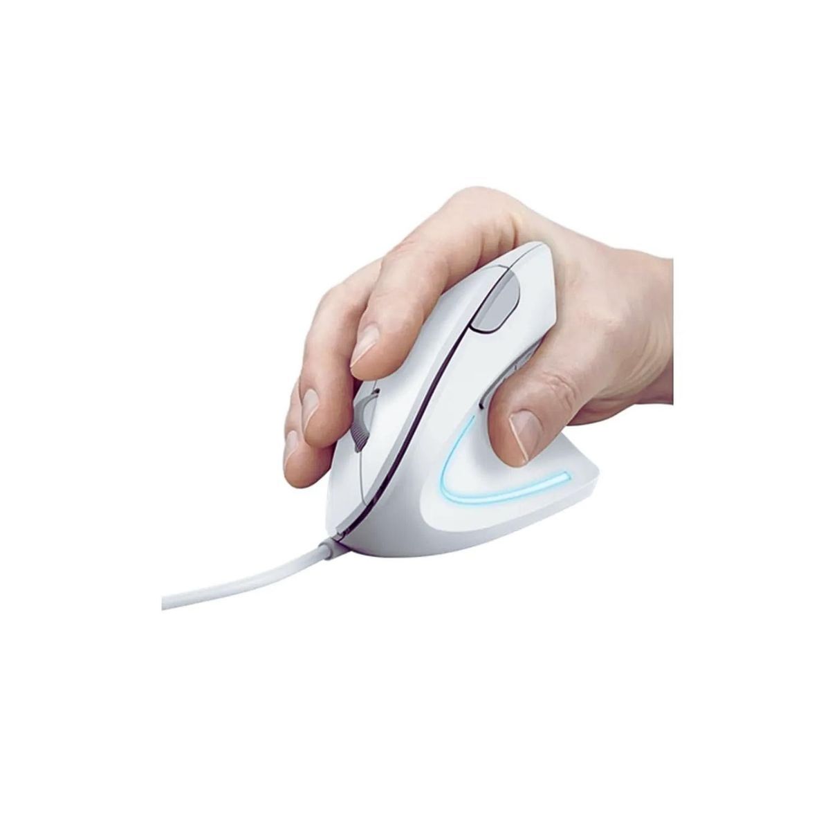 TRUST - Mouse Trust Verto Alámbrico Diseño Vertical Blanco