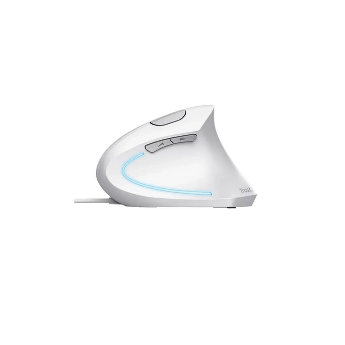 TRUST - Mouse Trust Verto Alámbrico Diseño Vertical Blanco