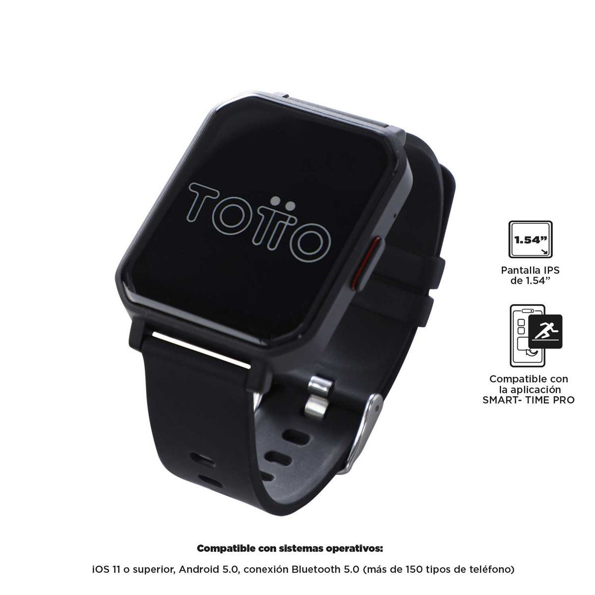 TOTTO - Reloj Inteligente Smart F12 Pro 6 Unisex Negro