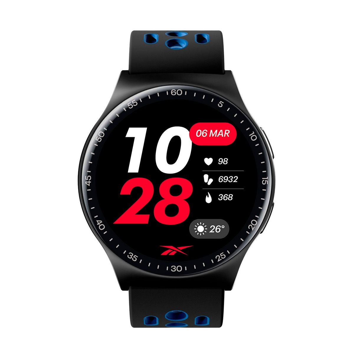 REEBOK - Reloj Smartwatch Reebok Pulse - Acero Oscuro Negro
