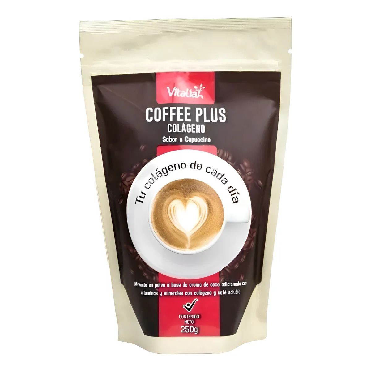 VITALIAH STEVIA - Doypack Colágeno Cafe Vitaliah Cappuccino