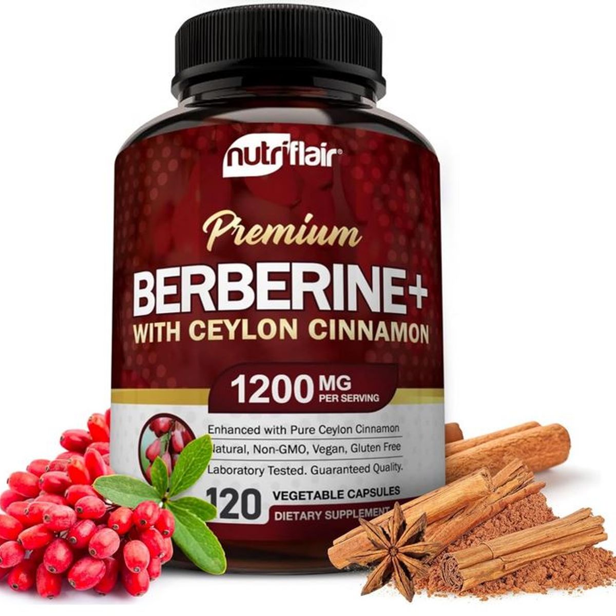 GENERICO - Berberine Berberina 120 Capsu nutriflar