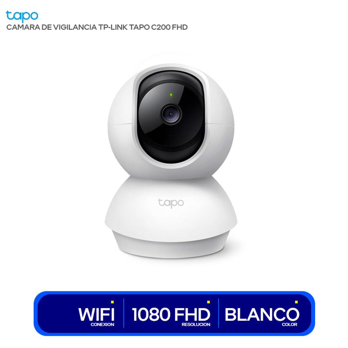 TAPO - CÁMARA DE SEGURIDAD WIFI TAPO ROBÓTICA 360° 1080p