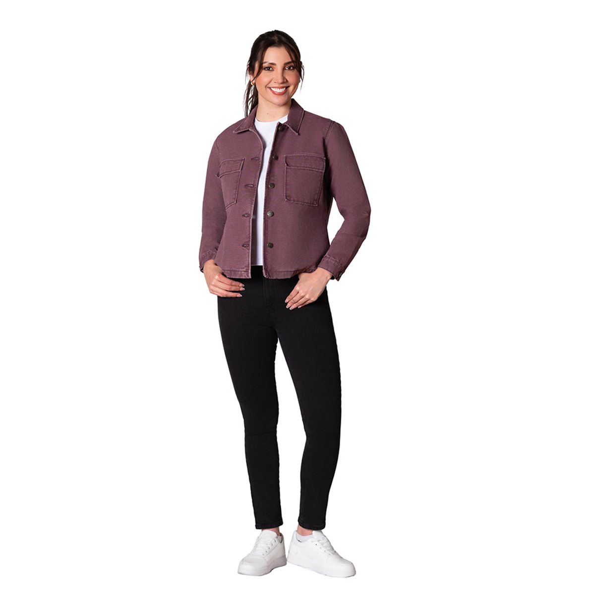 LEC LEE - Chaqueta En Jean Mujer Lec Lee Uva MoradoXL