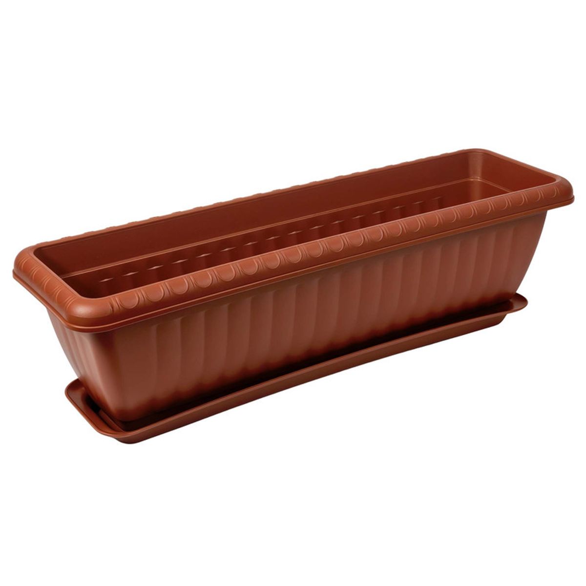 ENERGY PLUS - Matera Rectangular con Plato 45 cm para Jardín y Hogar