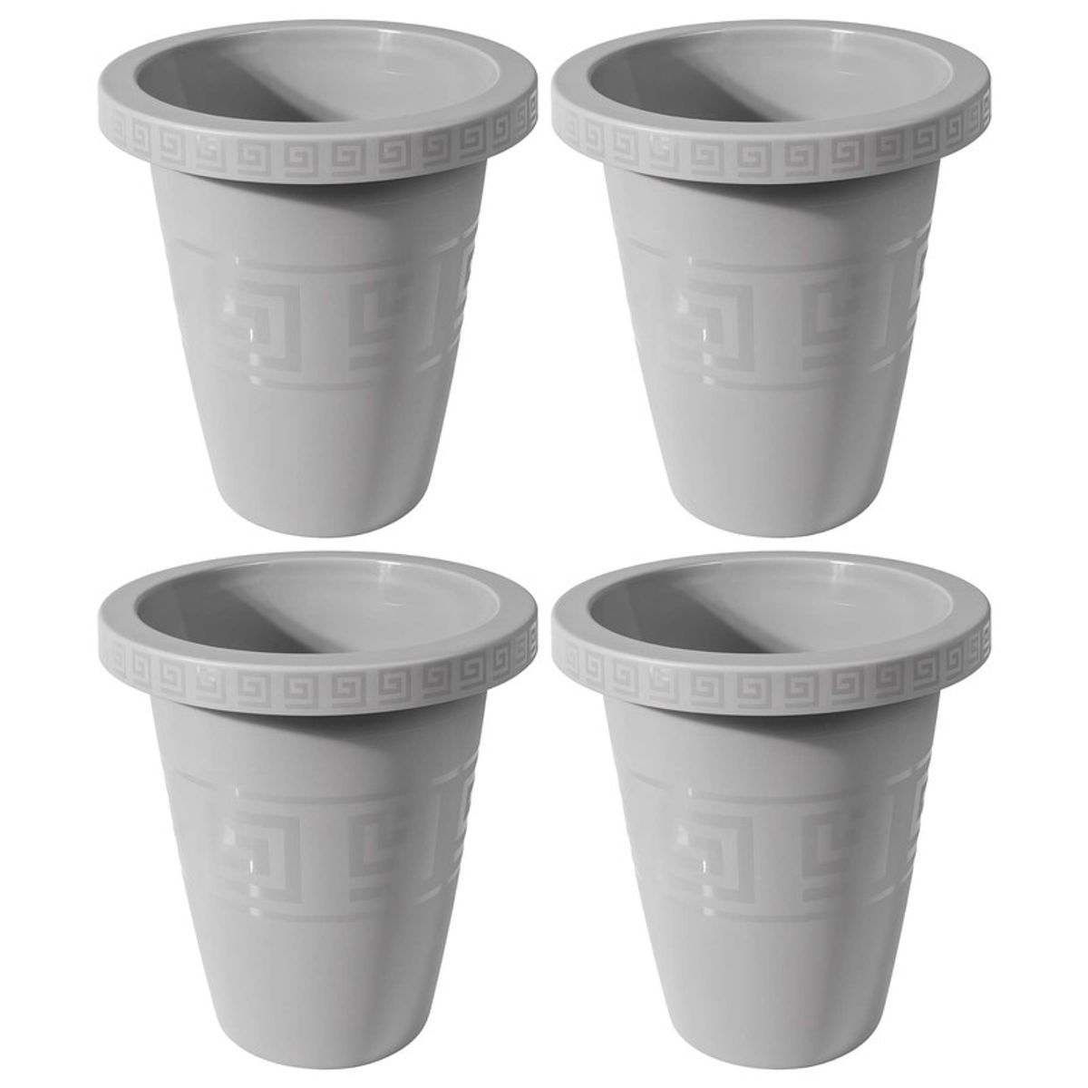 ENERGY PLUS - Set x4 Matera Redonda 45L Elegante Jardín Espacios Modernos