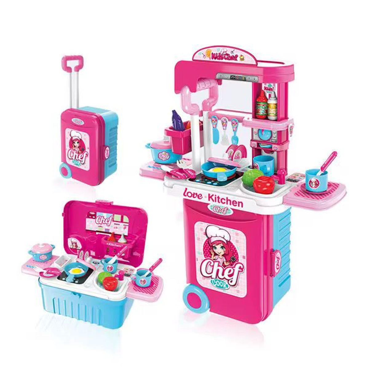 LANZAR - Juguetes kit de cocina chef Para niñas