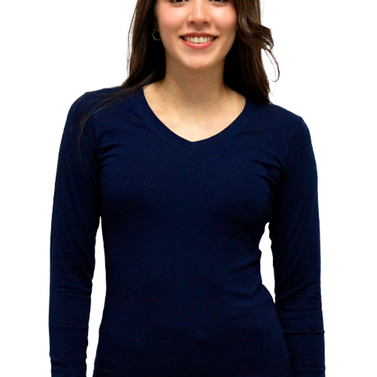 BOCARED - Blusa dama Minerva manga larga azul