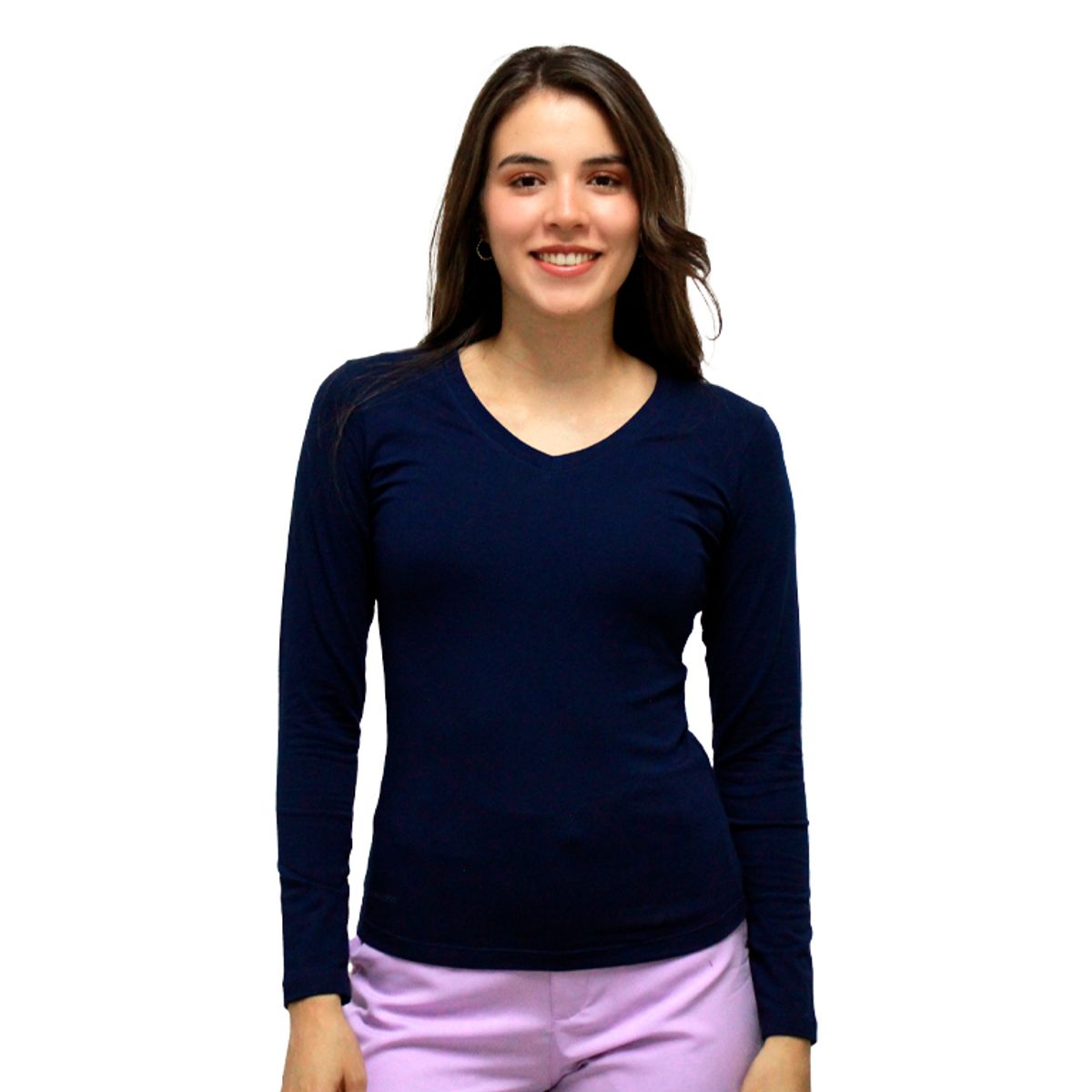 BOCARED - Blusa dama Minerva manga larga azul