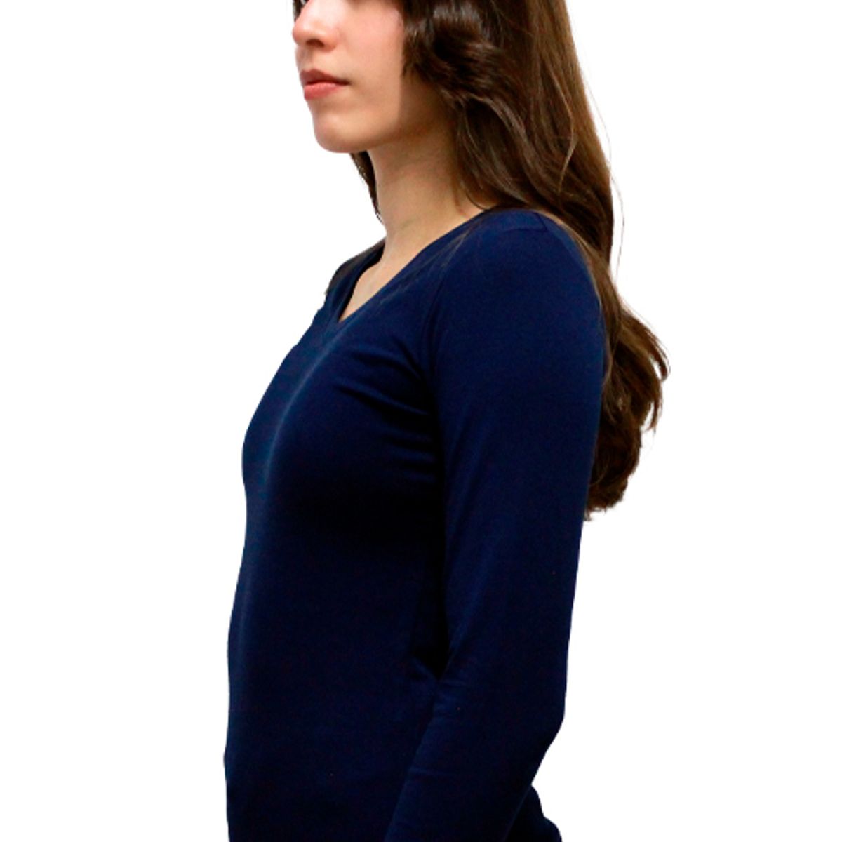 BOCARED - Blusa dama Minerva manga larga azul