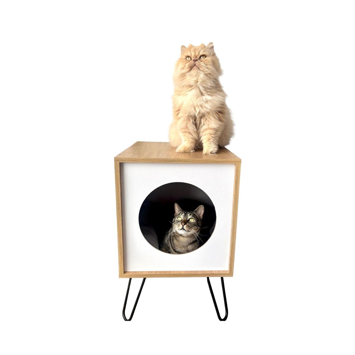 GENERICO - Mesa auxiliar con cama para mascotas