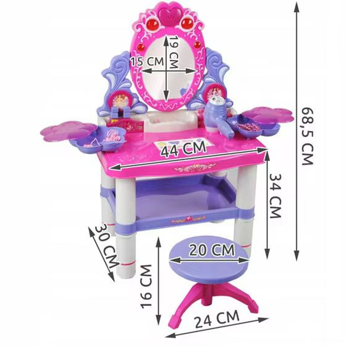 LANZURY IMPORTACIONES - Juego tocador de princesas para niñas Interactivo