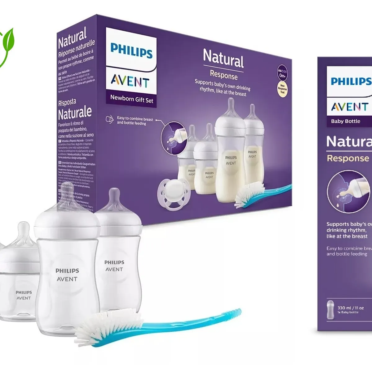 PHILIPS - Combo Set Avent Natural Response Recien nacido + Biberon 11 OZ