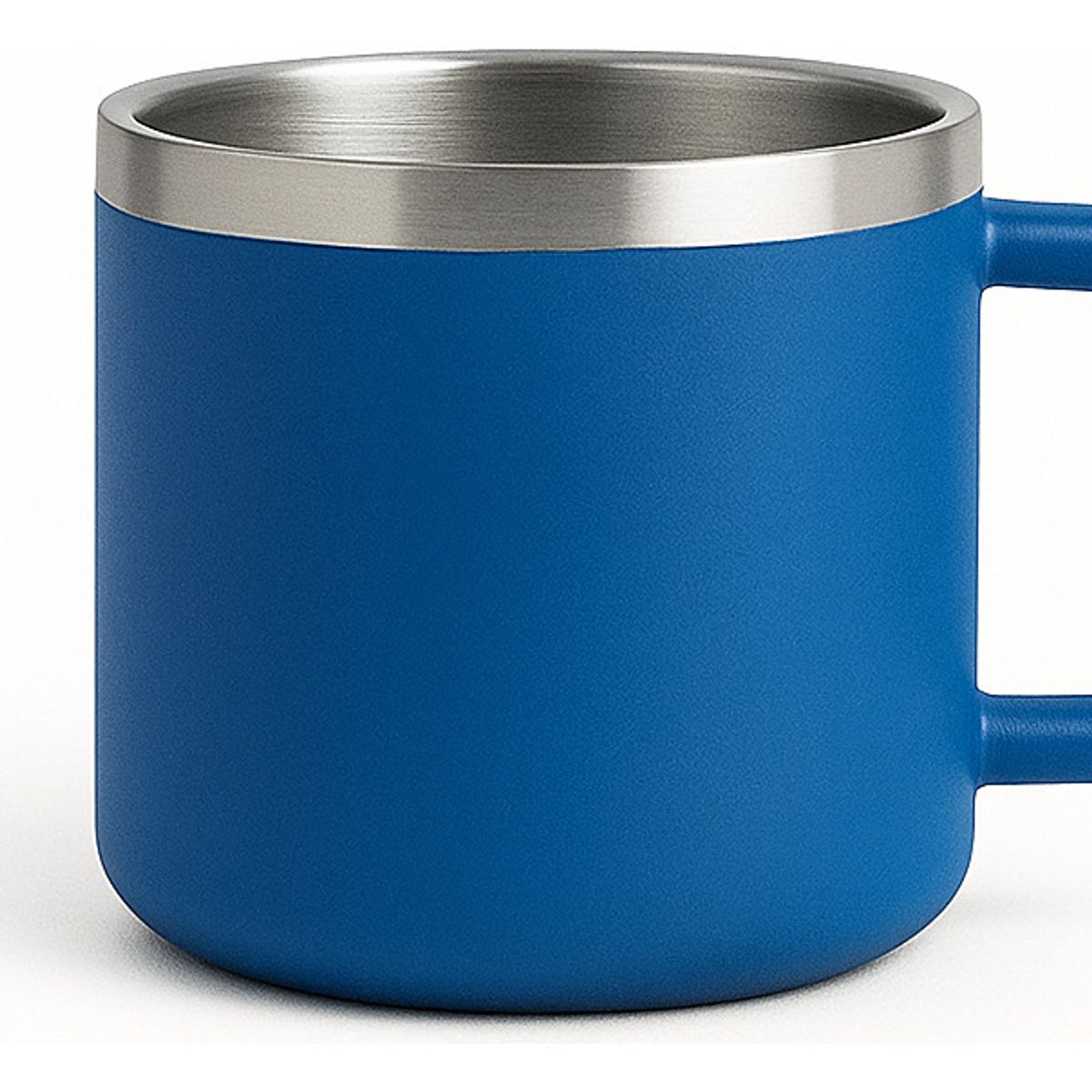 BIGCENTER - Mug Pocillo Azul Acero Inoxidable 3oz Taza Café Camping 1 Azul