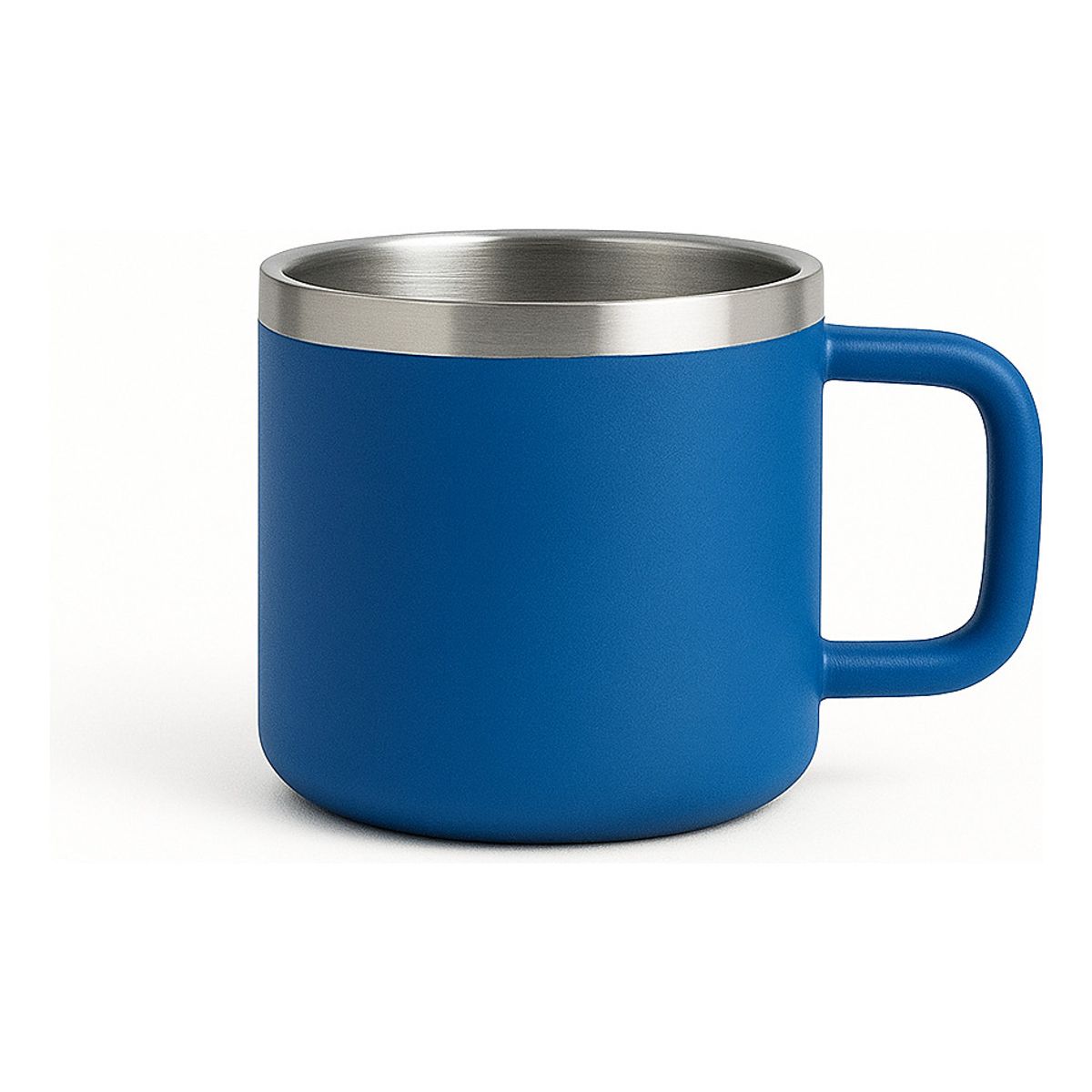 BIGCENTER - Mug Pocillo Azul Acero Inoxidable 3oz Taza Café Camping 1 Azul