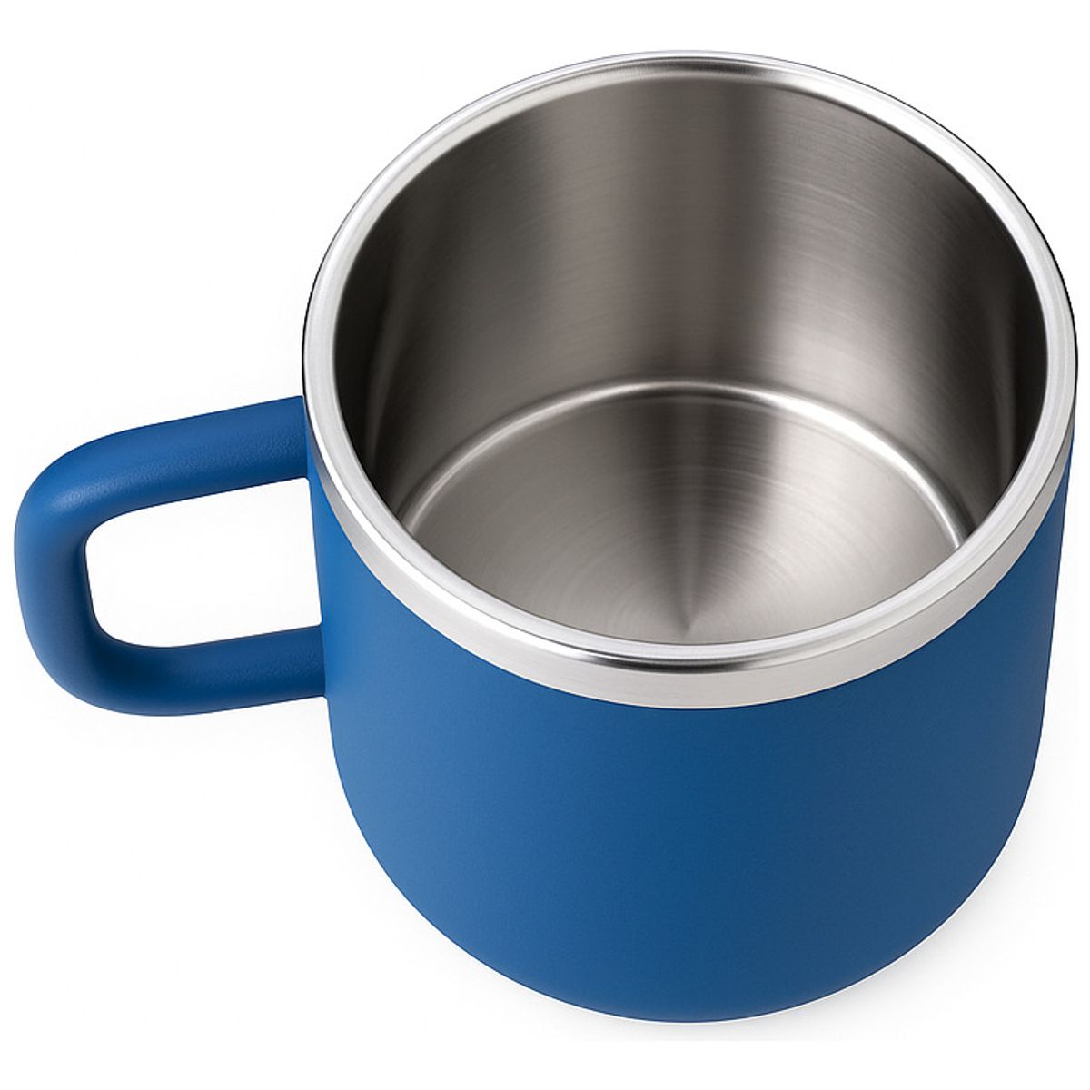 BIGCENTER - Mug Pocillo Azul Acero Inoxidable 3oz Taza Café Camping 1 Azul