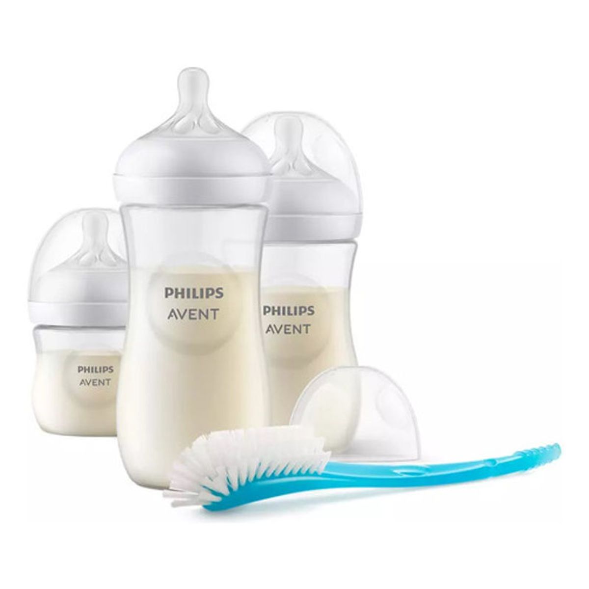 PHILIPS - Combo Set Teteros 4 Piezas Avent + Vaso Pitillo 7 Oz Azul