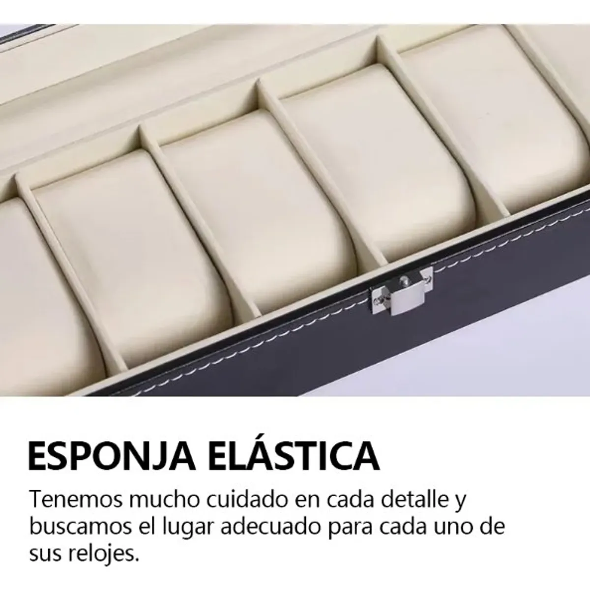 GENERICO - Caja Para Relojes y Estuche Organizador de Joyas 12 Espacios