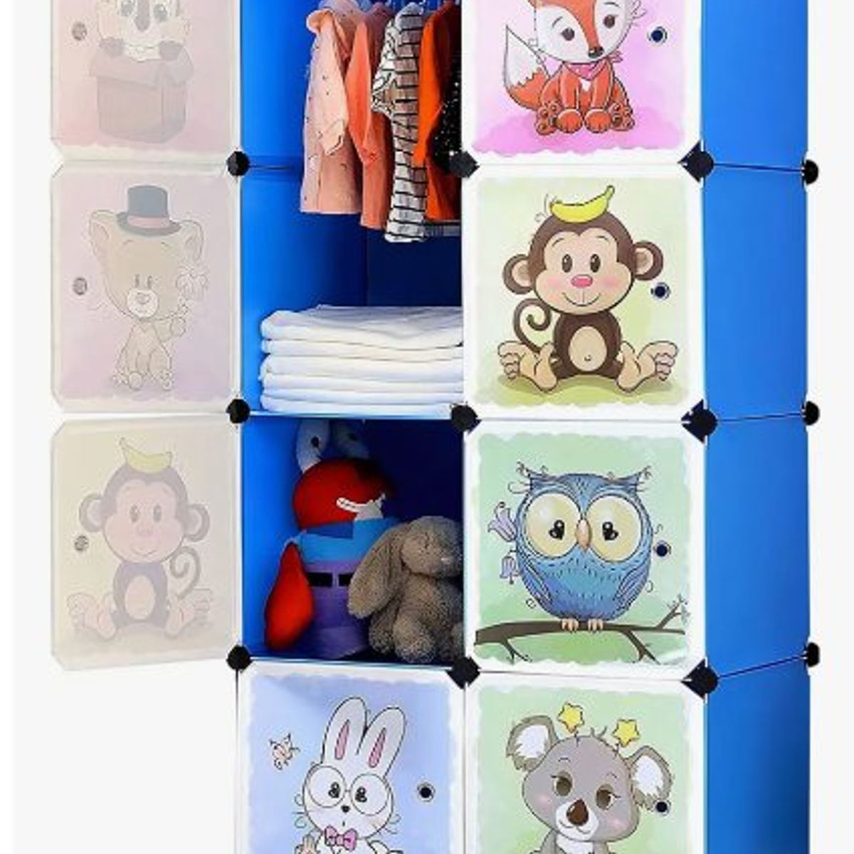 GENERICO - Closet Armario 8 Cubos – Organizador Modular Infantil