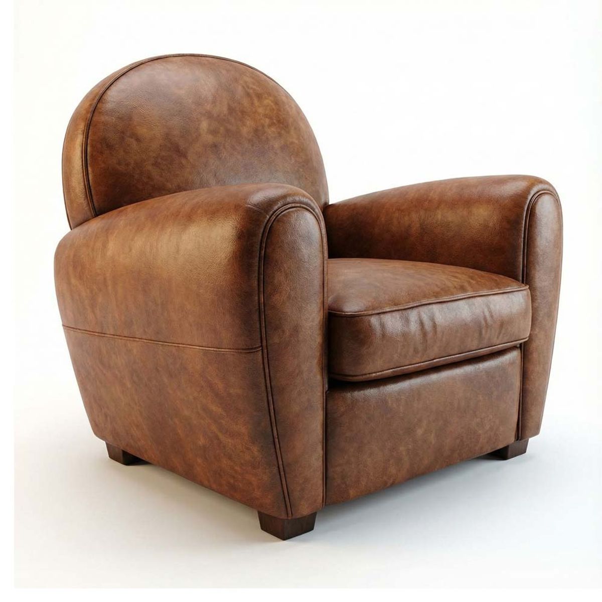 22 GRADOS DECORACION - Poltrona Fass en En cuero Natural 90cm x 85cm_.