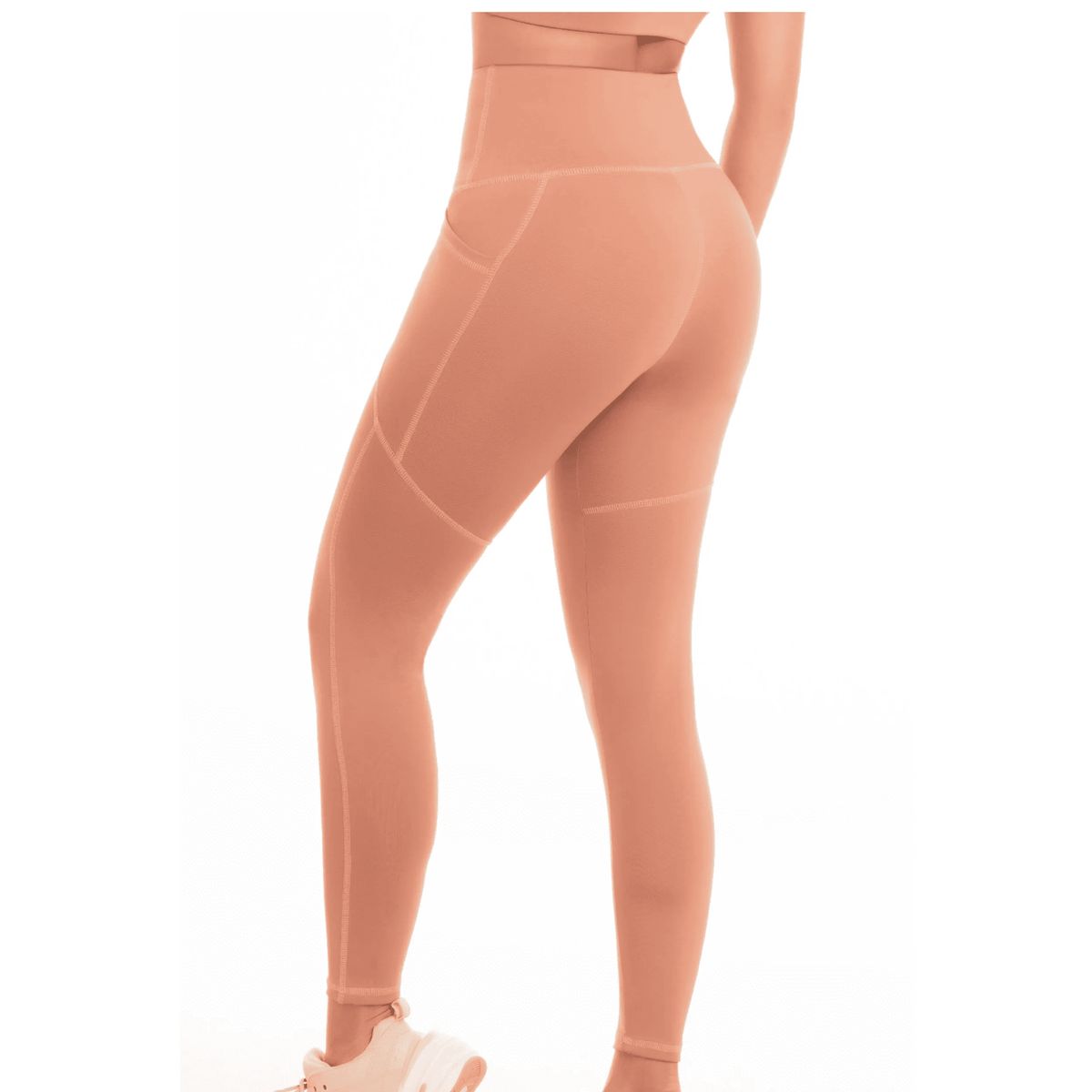 FAJATE - Leggings deportivo de talle alto con control abdominal y realce suave de glúteos