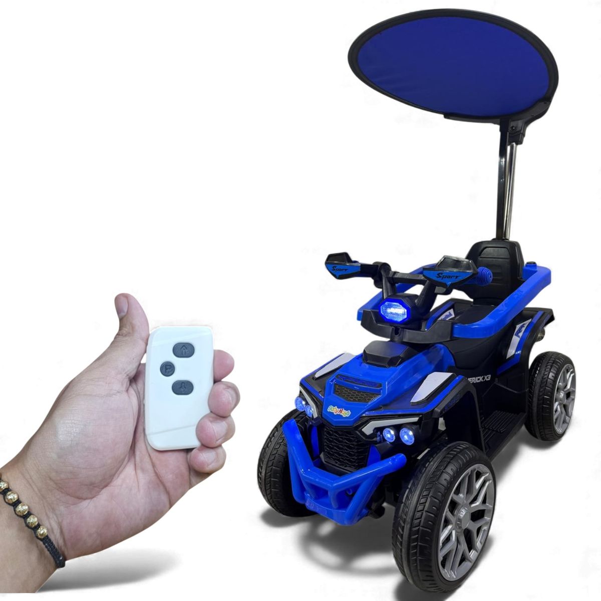 GENERICO - Carro Montable Bebe Paseador Musical Juguete Control 1-6 año