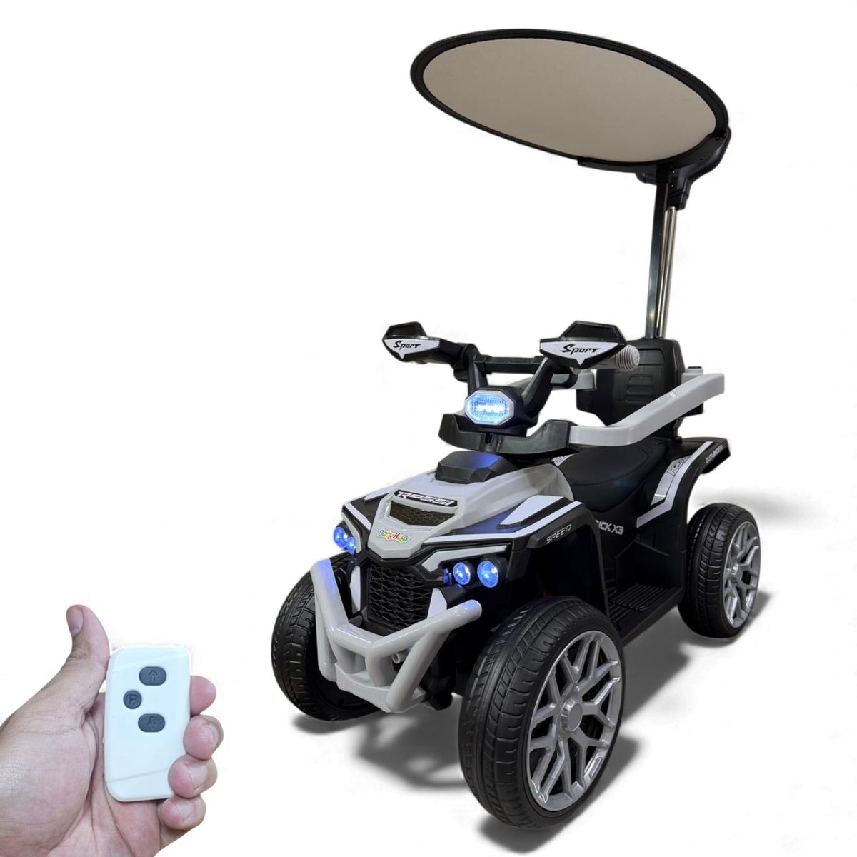 GENERICO - Carro Montable Bebe Paseador Musical Juguete Control 1-6 año