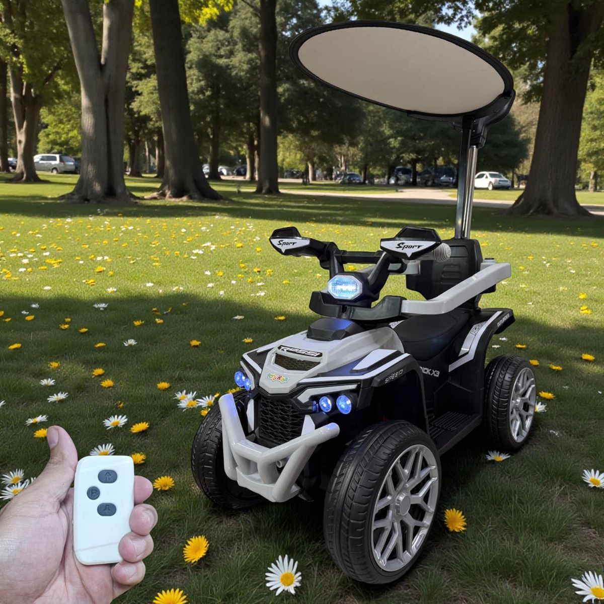 GENERICO - Carro Montable Bebe Paseador Musical Juguete Control 1-6 año