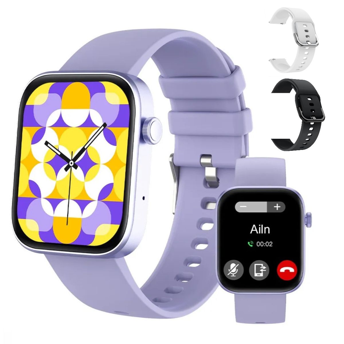COLMI - Reloj Inteligente Mujer Colmi Lila Llamadas Siri Salud Reloj Smartwatch