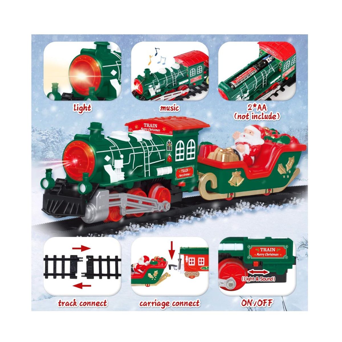 GENERICO - TREN NAVIDEÑO DECORACION DE NAVIDAD