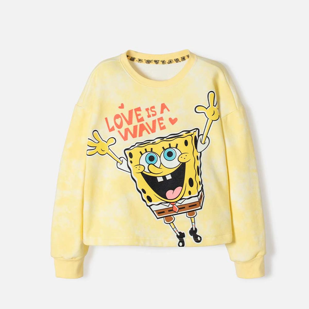NICKELODEON - Buzo de Bob Esponja cerrado amarillo para niña