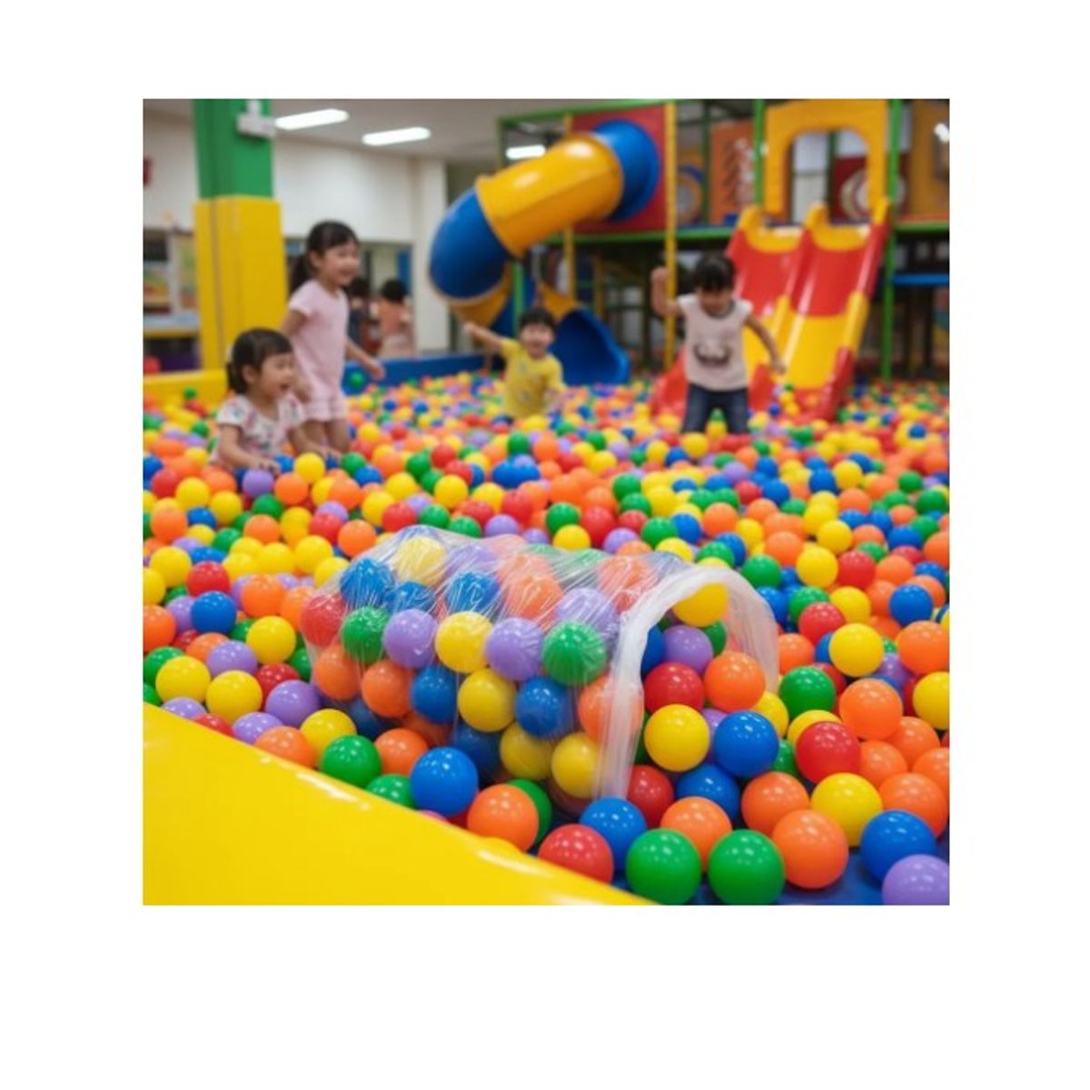 INFANTILES CAJUROMIX - 100 Pelotas Para Piscina Multicolor Fabricantes Premium