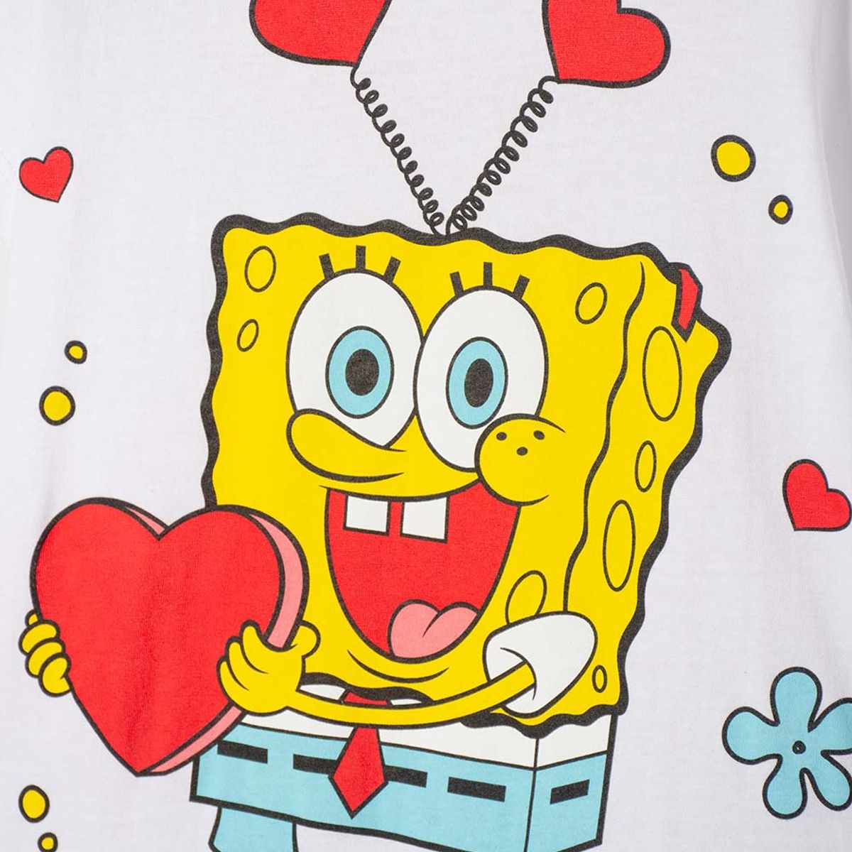 NICKELODEON - Pijama de Bob Esponja pntalón largo amarillo y blanco para niña