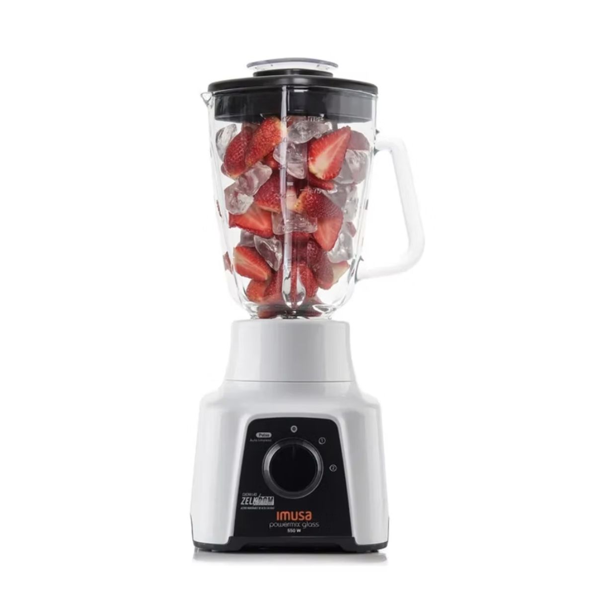IMUSA - Licuadora Imusa Powermix Glass 2 Velocidades Blanco