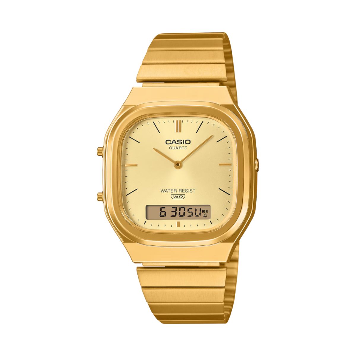 CASIO - Reloj Casio Unisex Retro AQ-240EG-9A Vintage Dorado