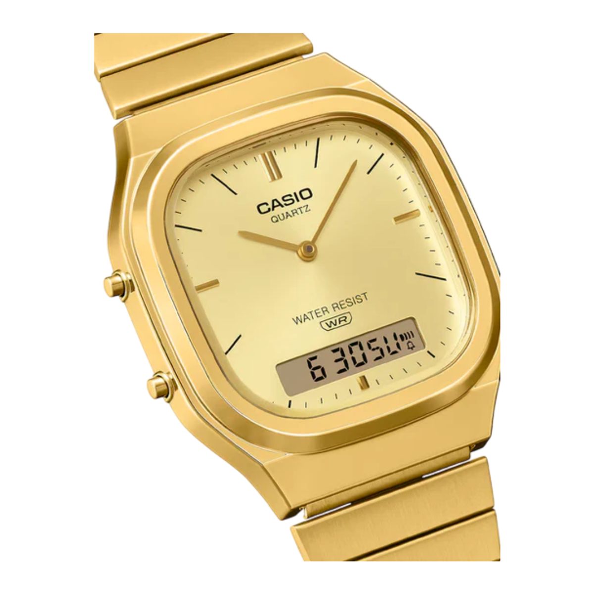 CASIO - Reloj Casio Unisex Retro AQ-240EG-9A Vintage Dorado
