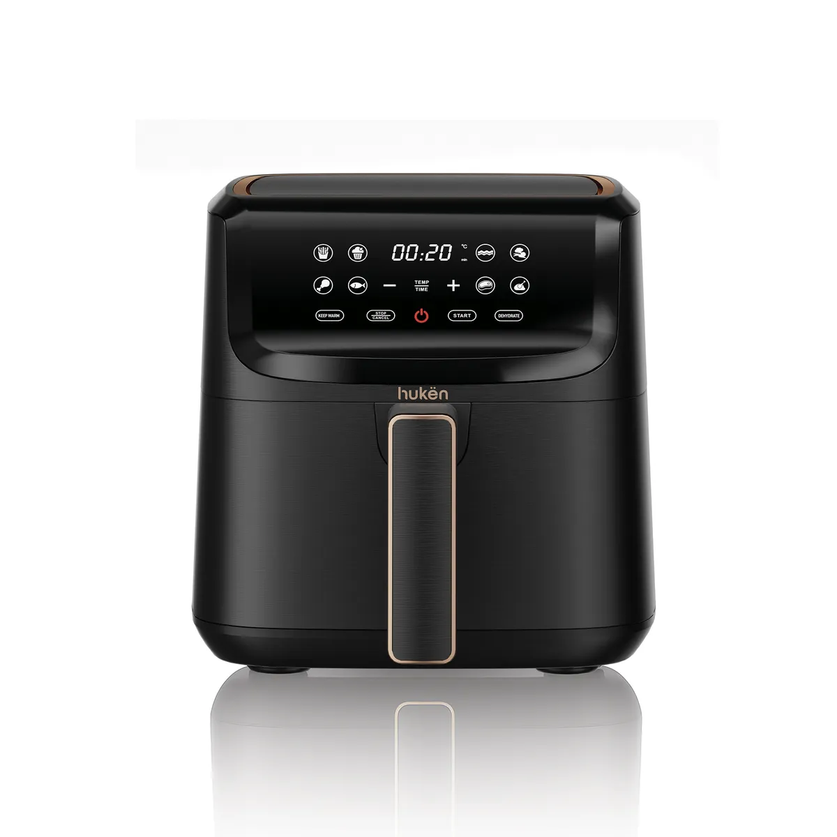 HUKEN - Freidora Aire Style Pro 3.5 L Touch Matte Multifuncion Hukën