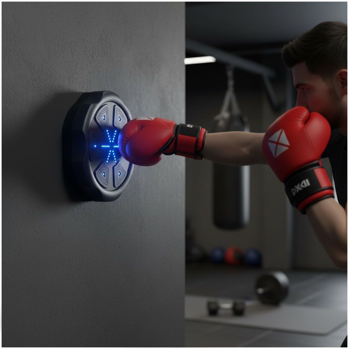 GENERICO - Maquina Boxeo Musical Inteligente Bluetooth Luz Led