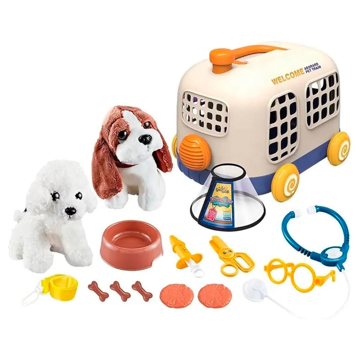 GENERICO - Kit Doctor Veterinaria Guacal Mascotas Jaula Perros Juguete Ref 6543