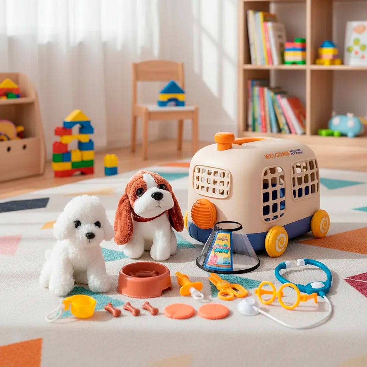 GENERICO - Kit Doctor Veterinaria Guacal Mascotas Jaula Perros Juguete Ref 6543