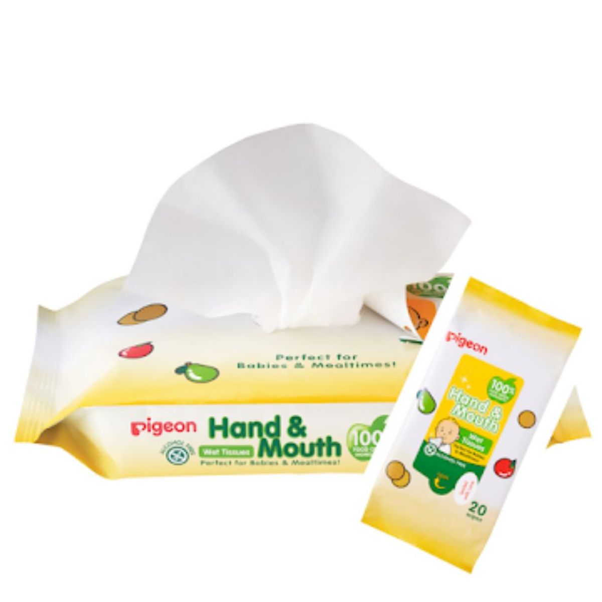 PIGEON - Toallitas Manos & Cara x 20