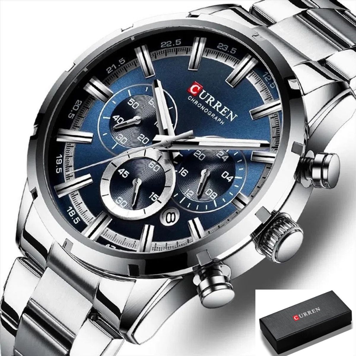 CURREN - Reloj Curren Original Cronógrafo Relojes Elegantes Para Hombre