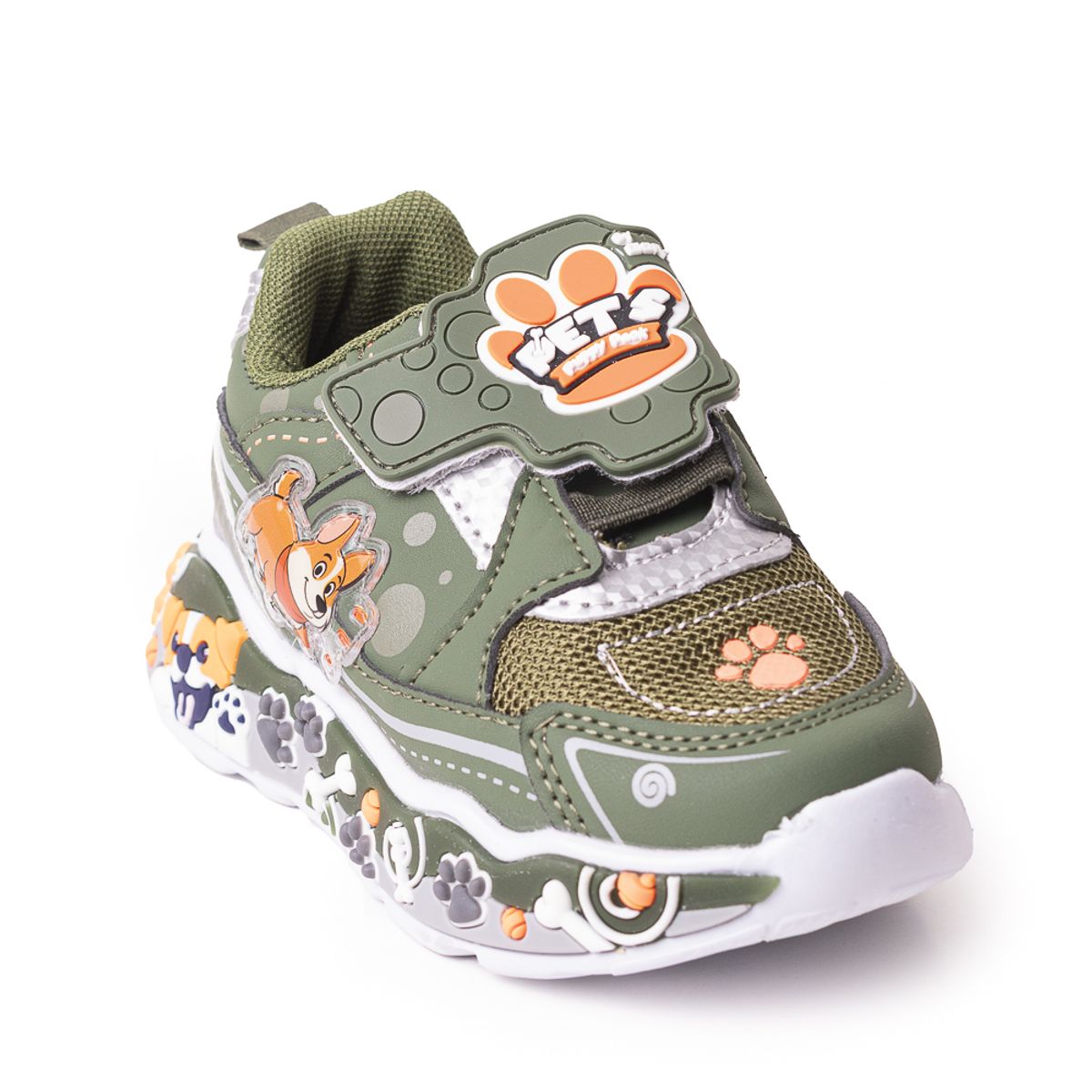 PRICE SHOES - Price Shoes Tenis Infantiles con Luces para Niños 204GKNOGR25-SVERDE