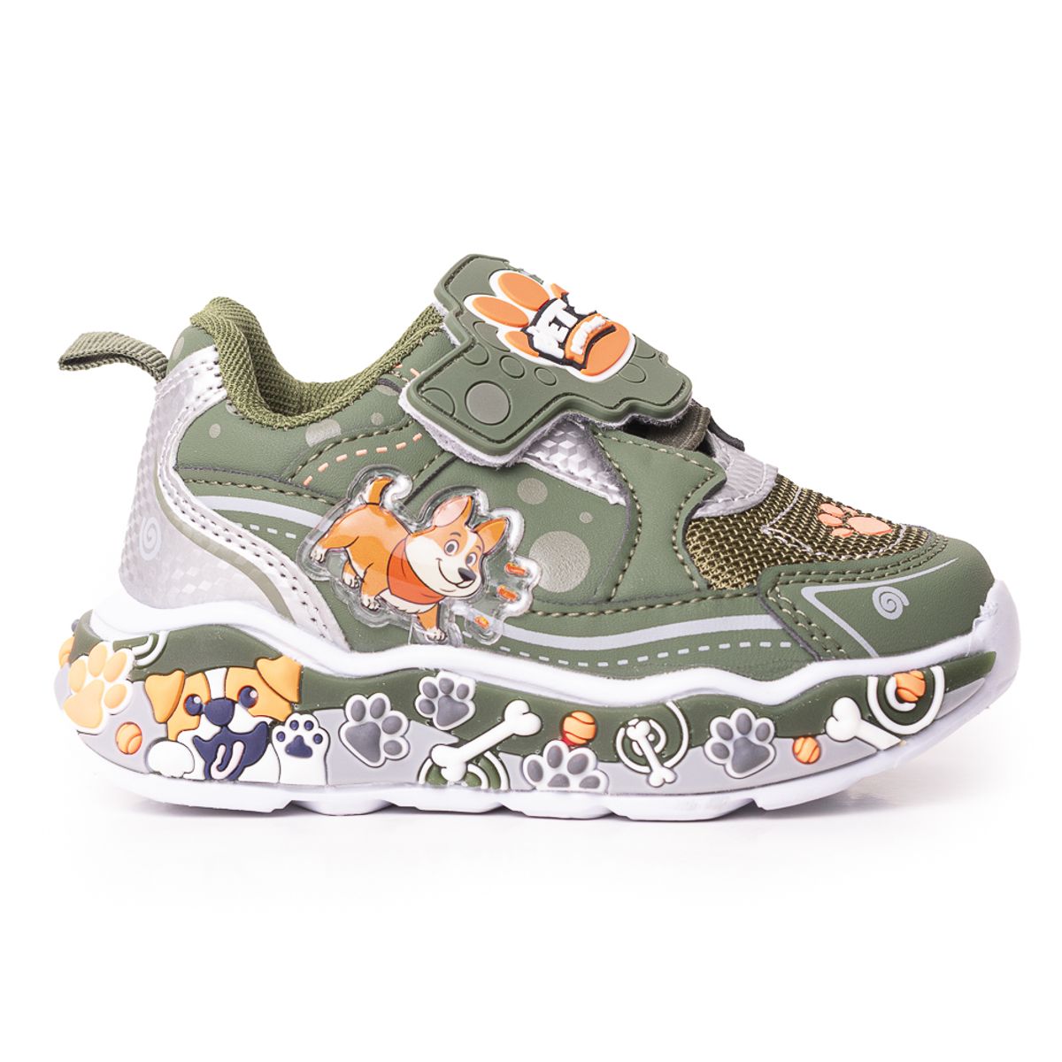 PRICE SHOES - Price Shoes Tenis Infantiles con Luces para Niños 204GKNOGR25-SVERDE