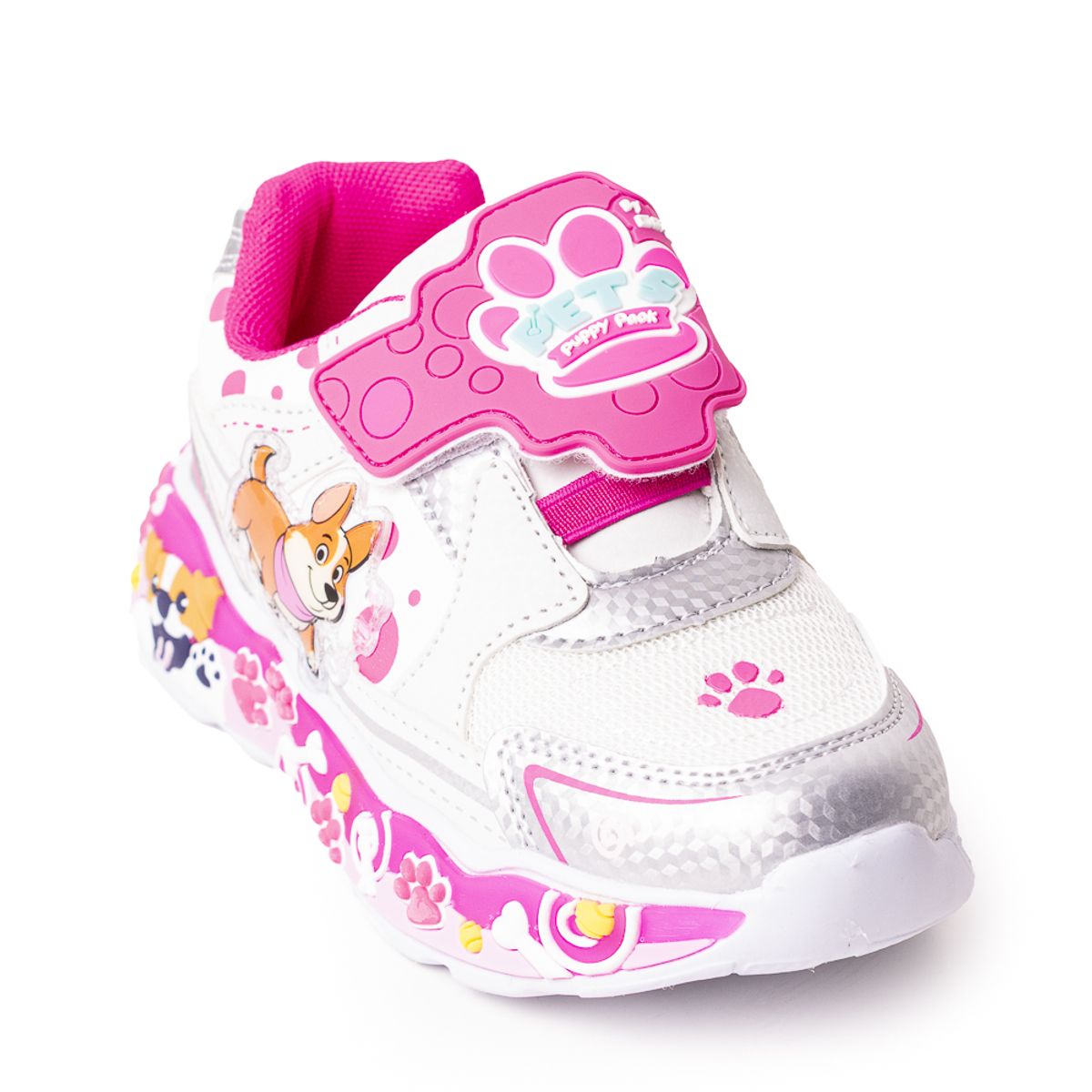 PRICE SHOES - Price Shoes Tenis Infantiles con Luces para Niñas 204NAGR25-OOBLANCO