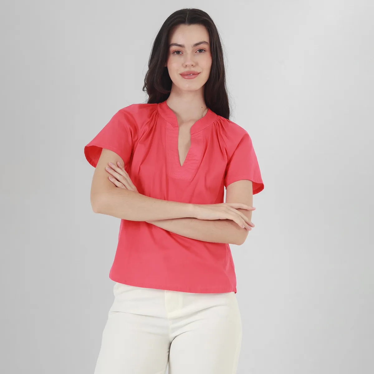 FDS - Blusa Cuello Neru Manga Corta